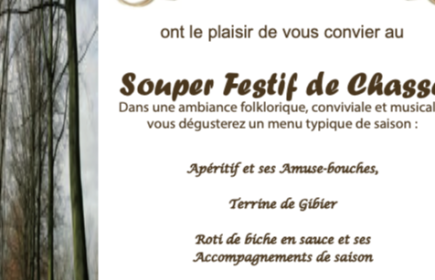 Souper festif de chasse